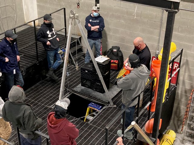 Practicing Confined Space Entry and Attendant Duties