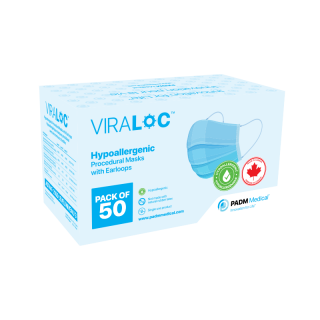 VIRALOC Hypoallergenic Procedural Face Mask Level 3 Protection